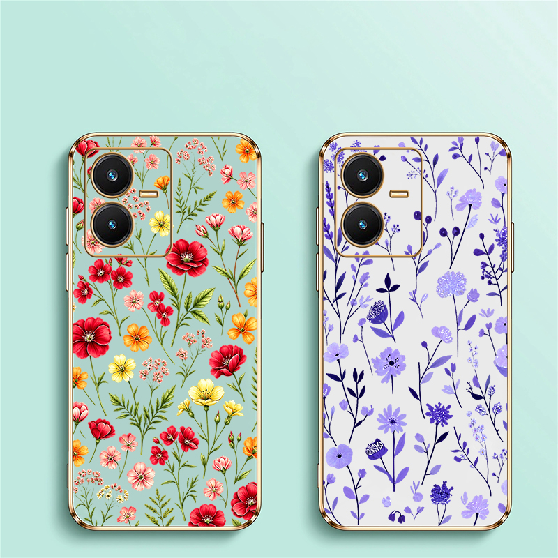 Niedliche Blumenmuster-Hülle f – Vivo V40 Bewertung und Preis
